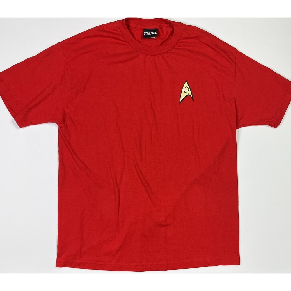 Star Trek T-Shirt Men's XL 2013 Federation Logo Red CBS Studios Enterprise